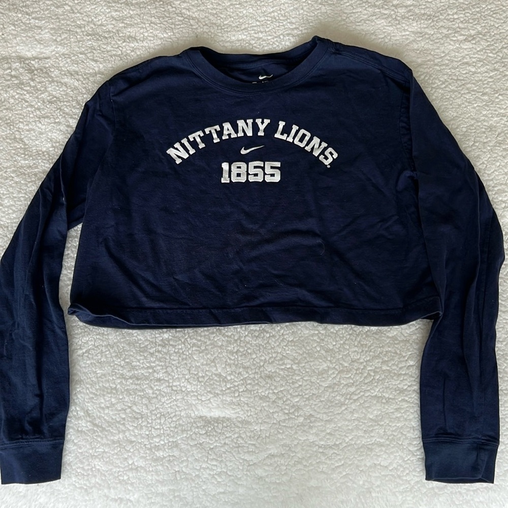 Nike Penn State cropped tee shirt sz small